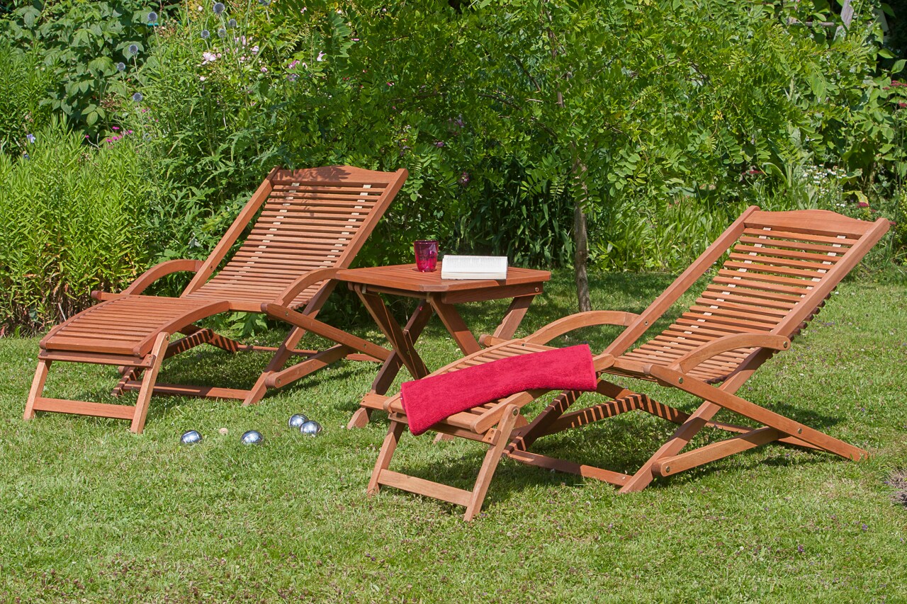 Merxx Copa Cabana Set 3tlg. 2 Schwungliegen, Hocker - Bild 1