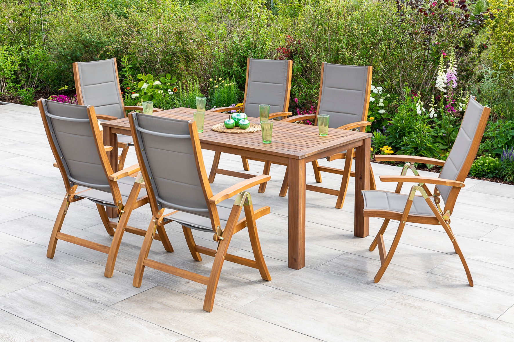 Merxx Acapulco Set 7tlg. Tisch 185x90 cm - Bild 1