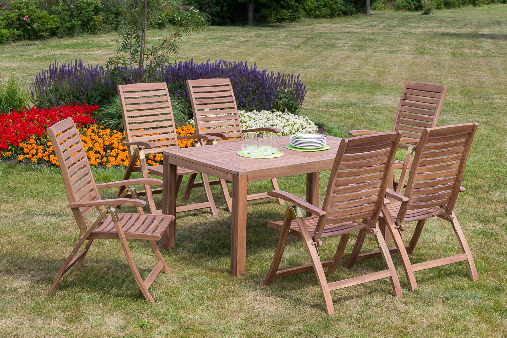 Merxx Parabaiba Set 7tlg. Auszietisch - Bild 1