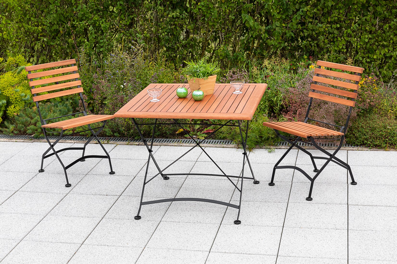Merxx Schlossgarten Set 3tlg. Klapptisch