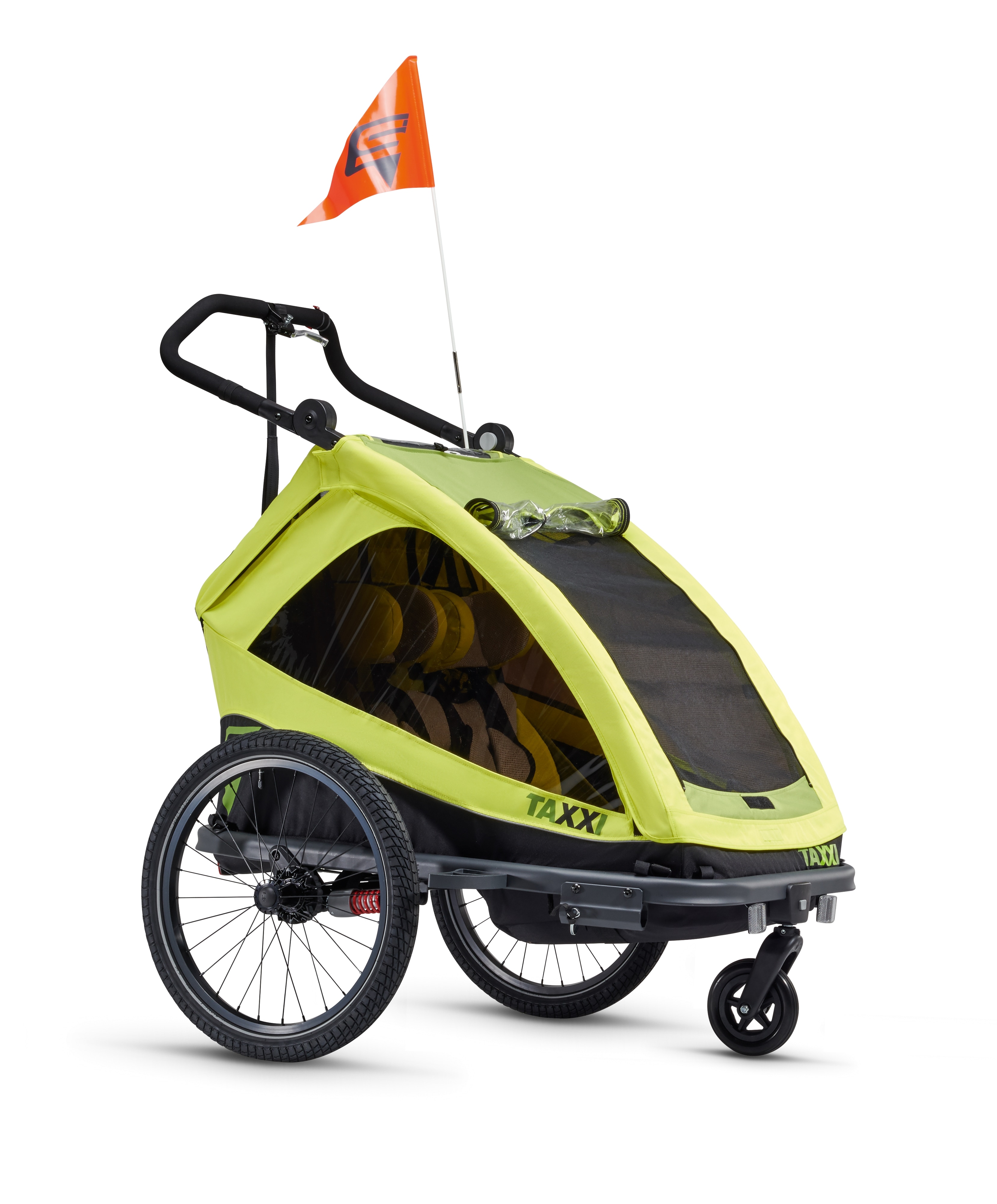 taXXi Kinderfahrradanh&auml;nger Elite two - Lime - Bild 1