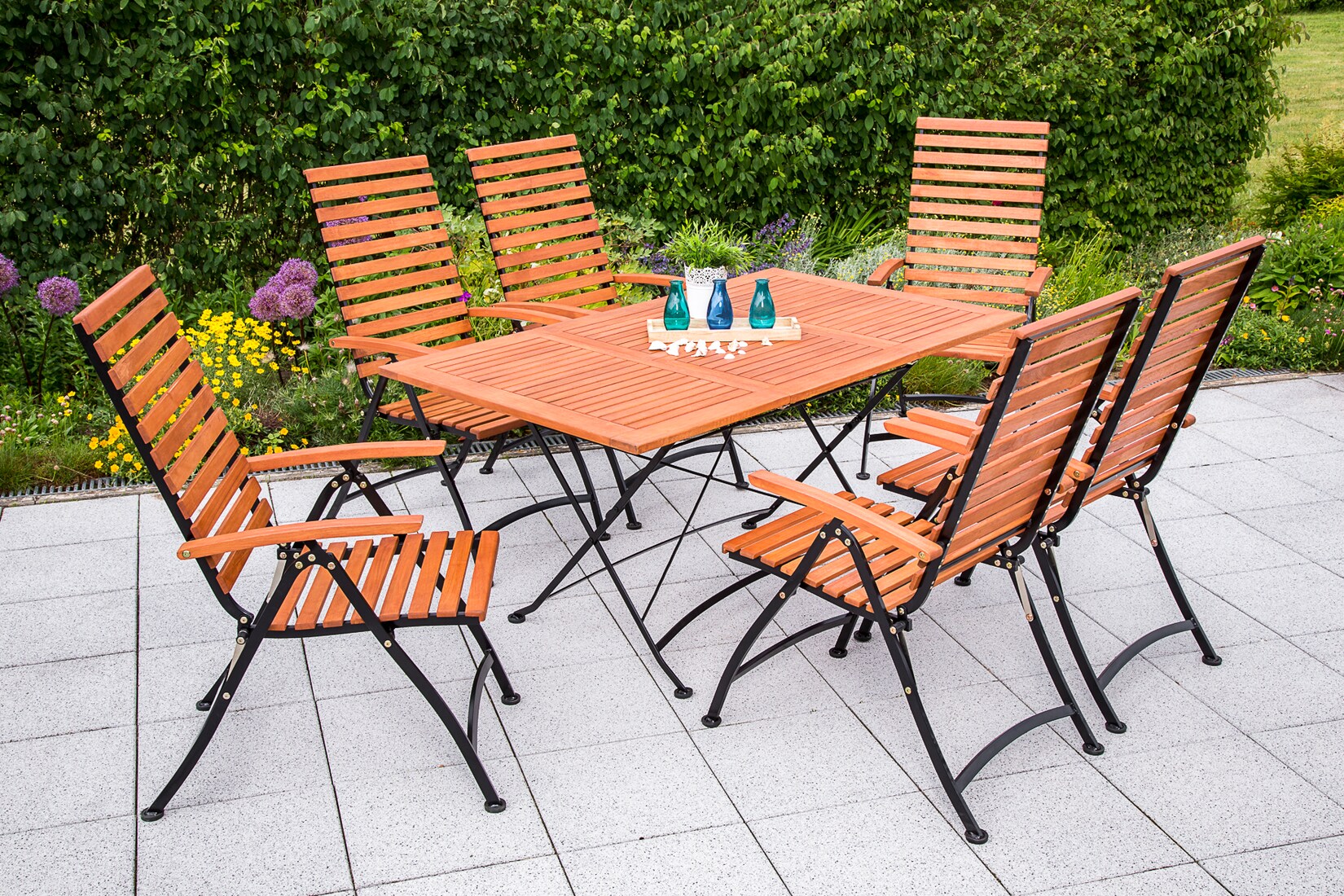 Merxx Schlossgarten Set 7tlg. Klapptisch | 04033662986494