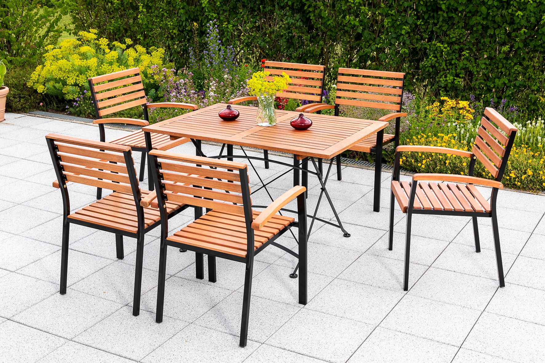 Merxx Schlossgarten Set 7tlg. Klapptisch - Bild 1