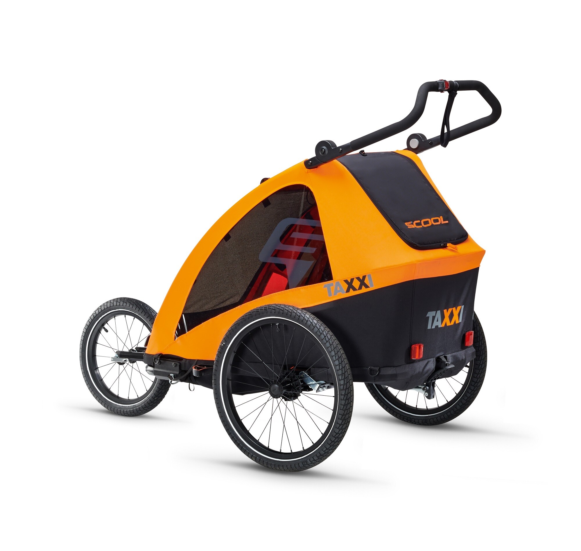 taXXi Kinderfahrradanhnger Pro two - Orange Kinderanhnger mit Federung  Fahrradanhnger online kaufen bei Netto