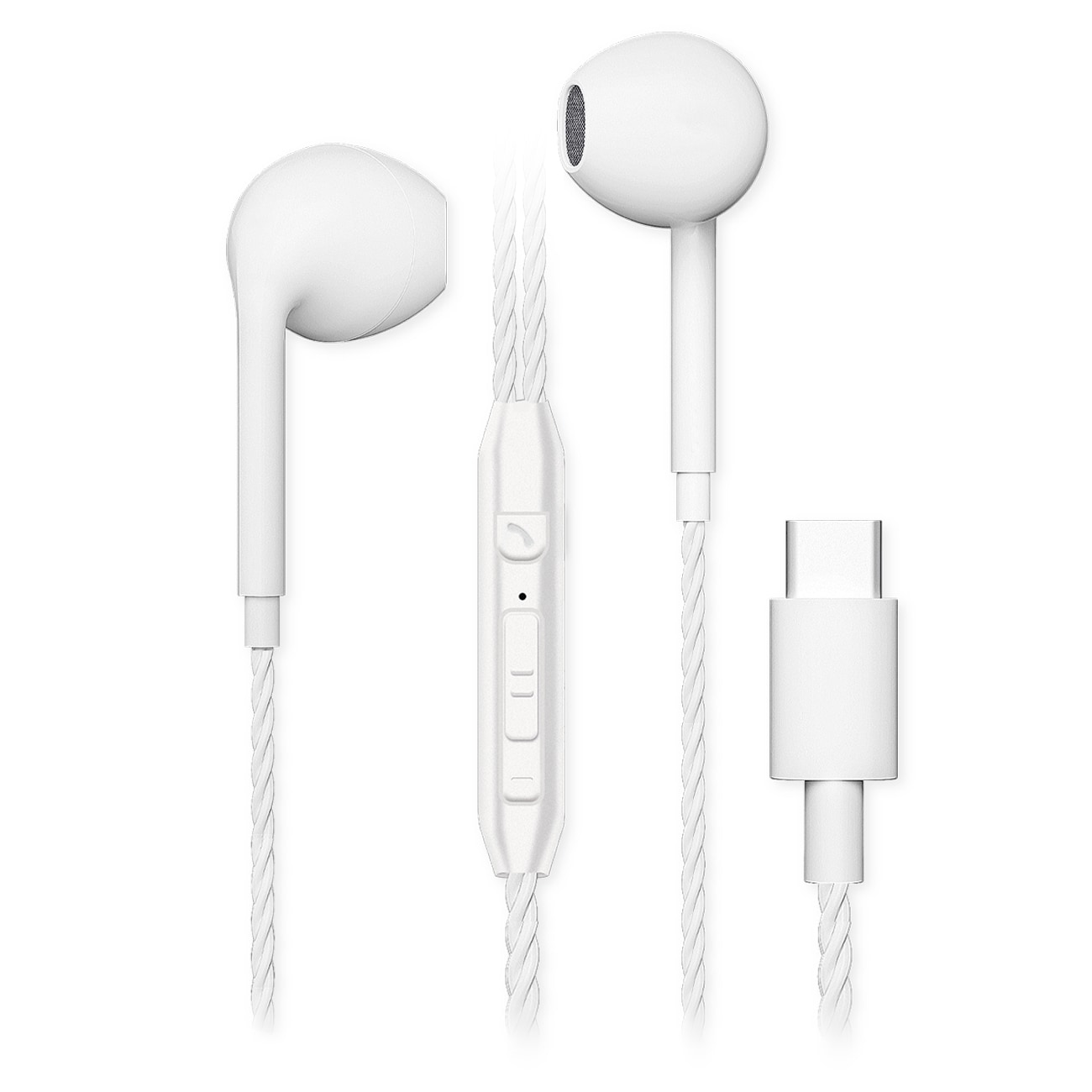 Fontastic In-Ear Stereo Headset mit  Type- C  Anschluss Wei&szlig; - Bild 1