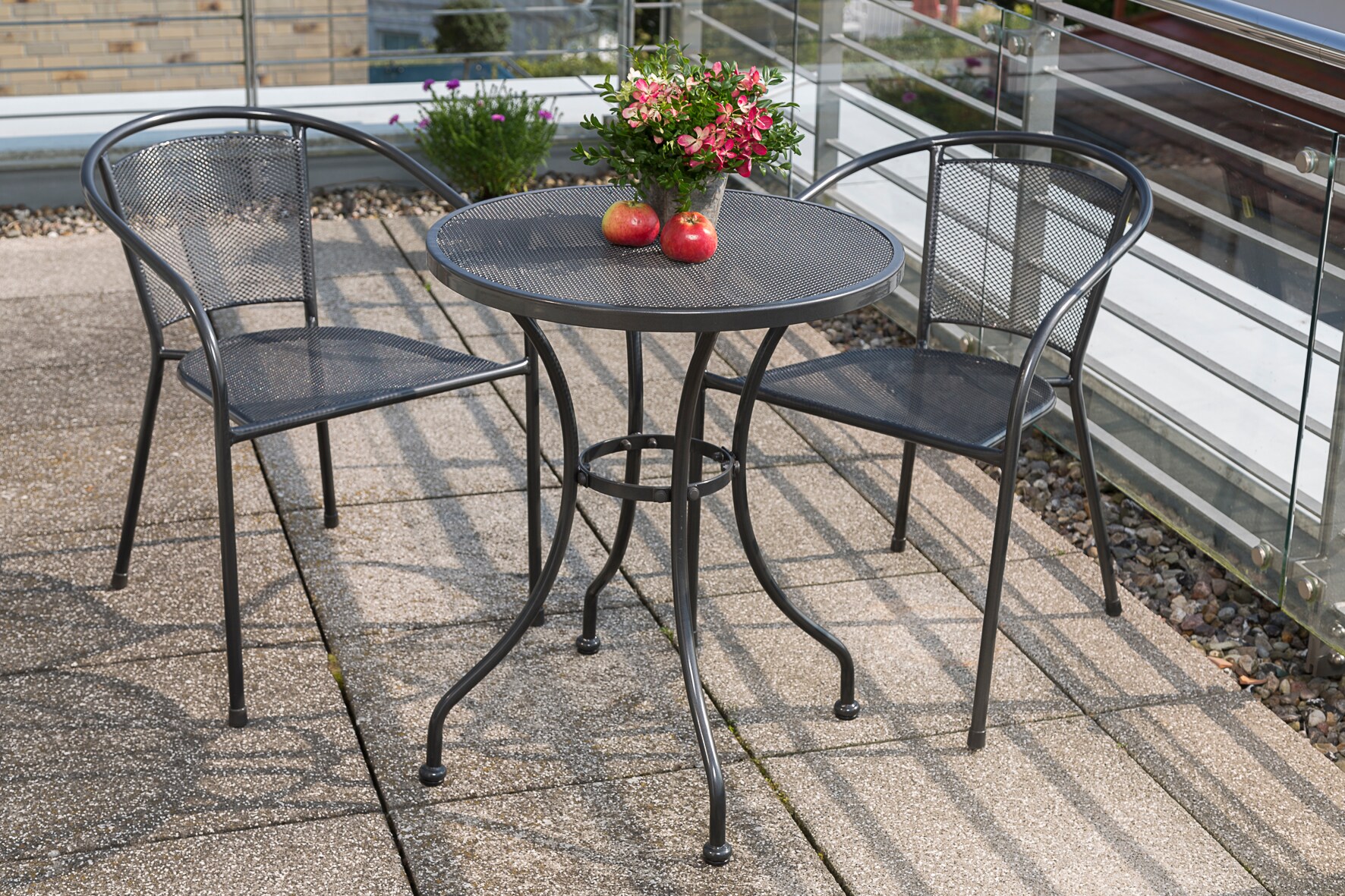 Merxx Delos Set 3tlg. Tisch rund &oslash; 60 cm - Bild 1