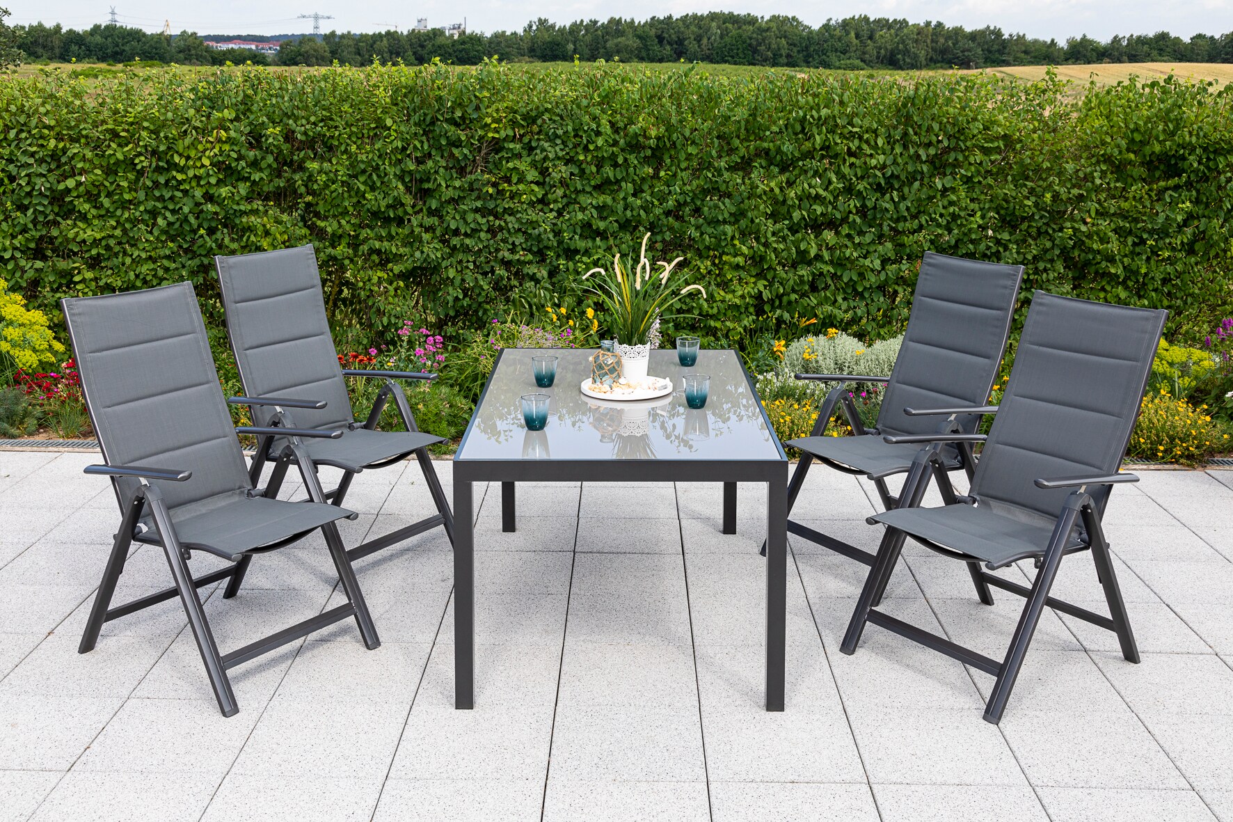 Merxx Taviano Set 5tlg. Tisch 150x90 cm - Bild 1