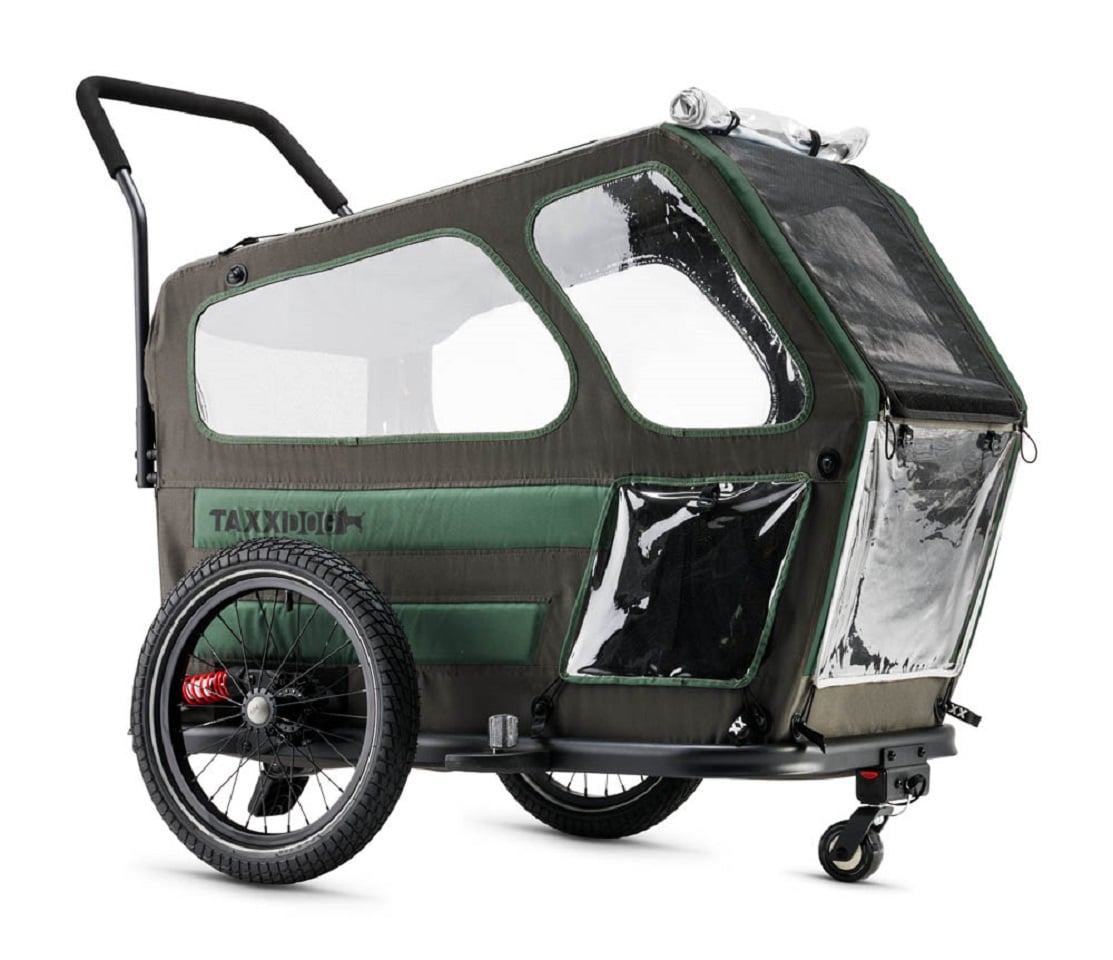 taXXi Fahrradanh&auml;nger Dog L - Dark Grey/Dark Green - Bild 1