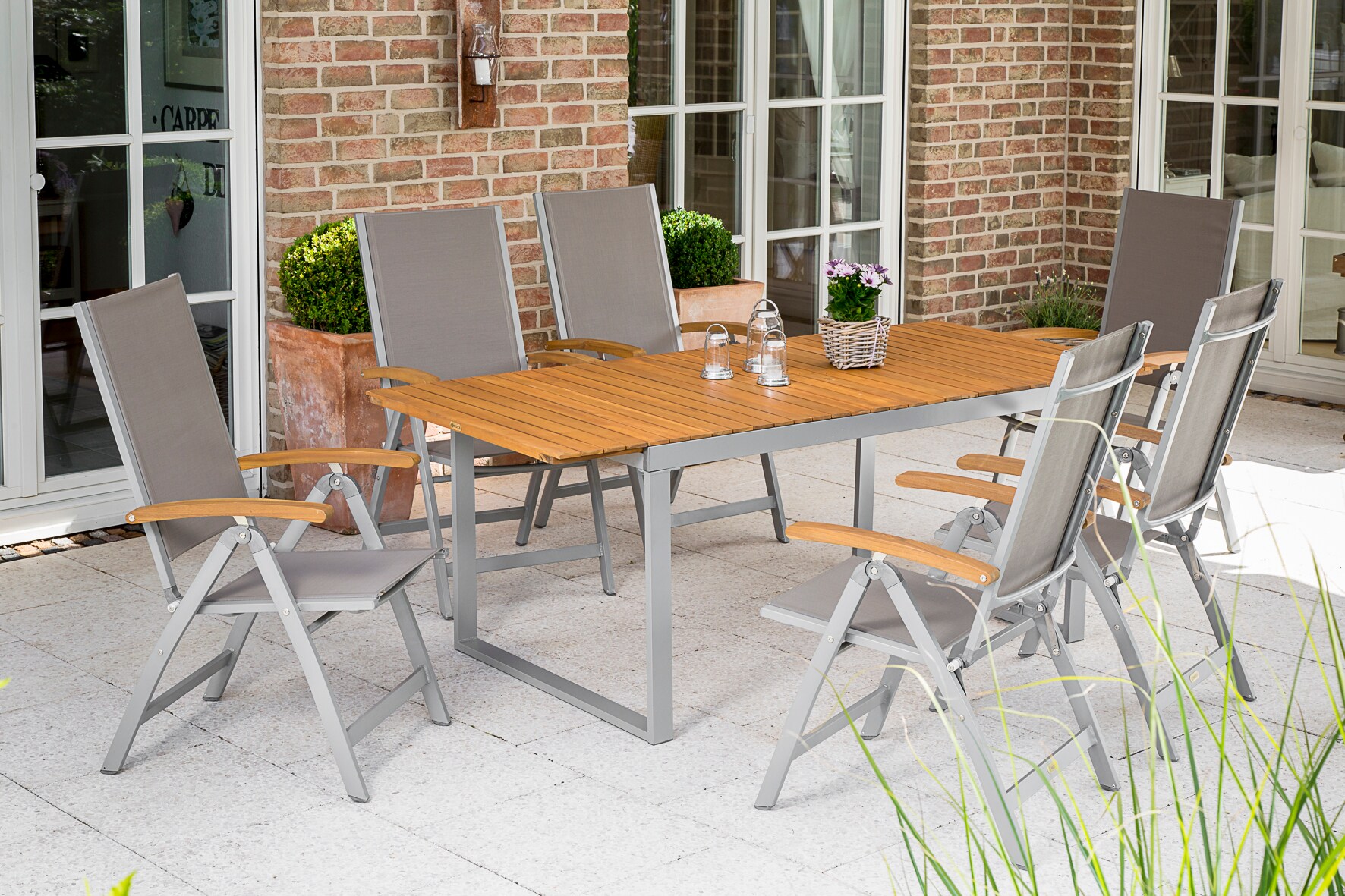 Merxx Naxos Set 7tlg. Ausziehtisch - Bild 1