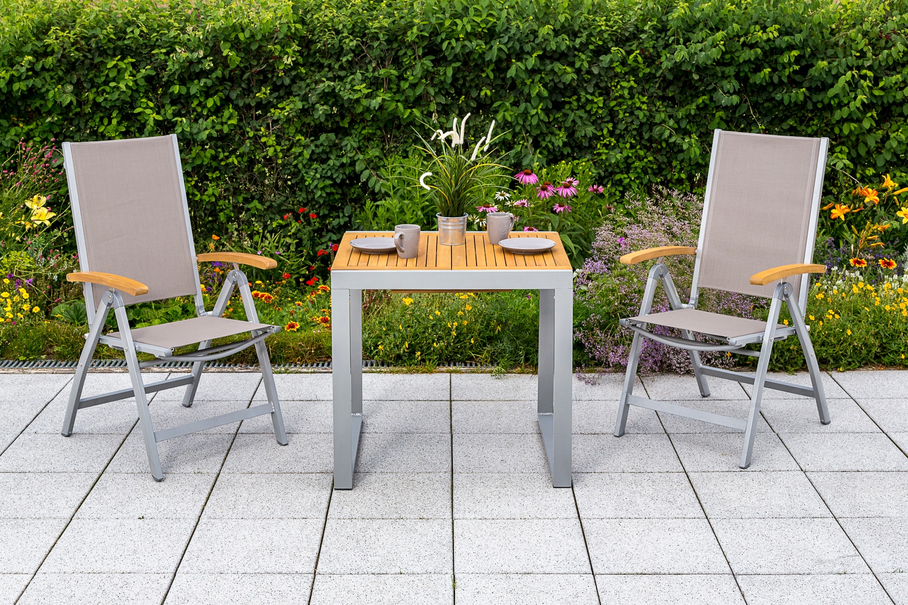 Merxx Naxos Set 3tlg. Balkonsausziehtisch - Bild 1