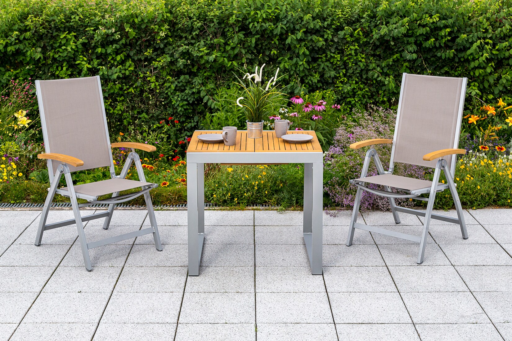 Merxx Naxos Set 3tlg. Balkonsausziehtisch | 04033662995373