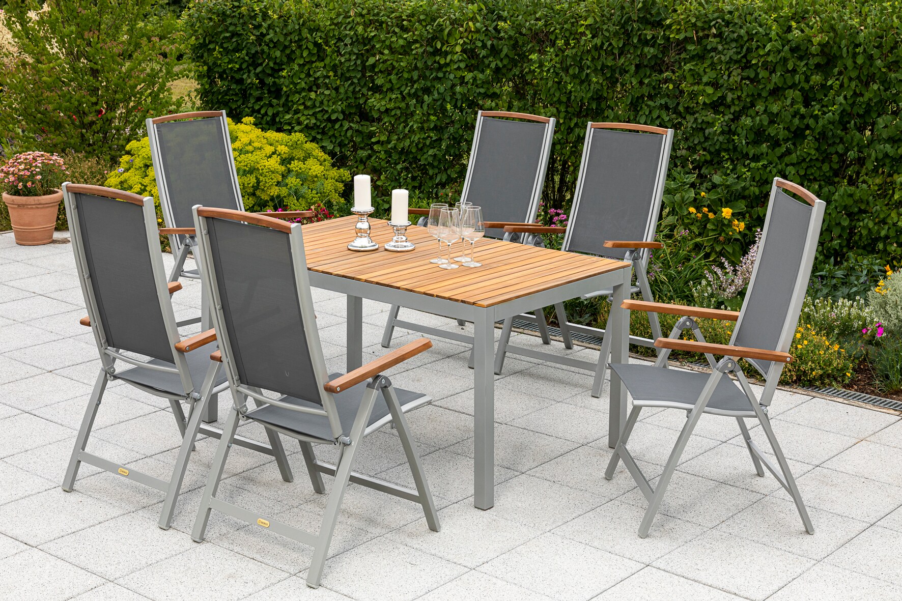 Merxx Siena Set 7tlg. Tisch 150x90 cm - Bild 1