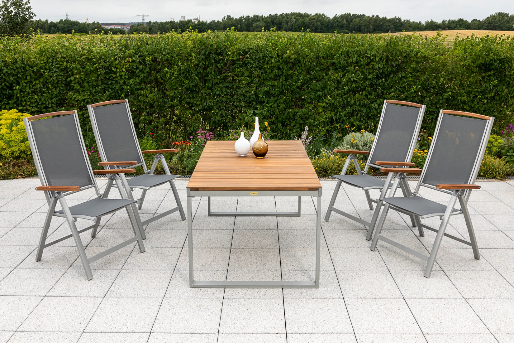 Merxx Siena Set 5tlg. Ausziehtisch