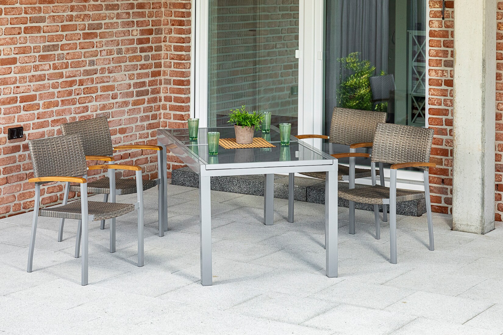 Merxx Silano Set 7tlg. Ausziehtisch | 04033662989969