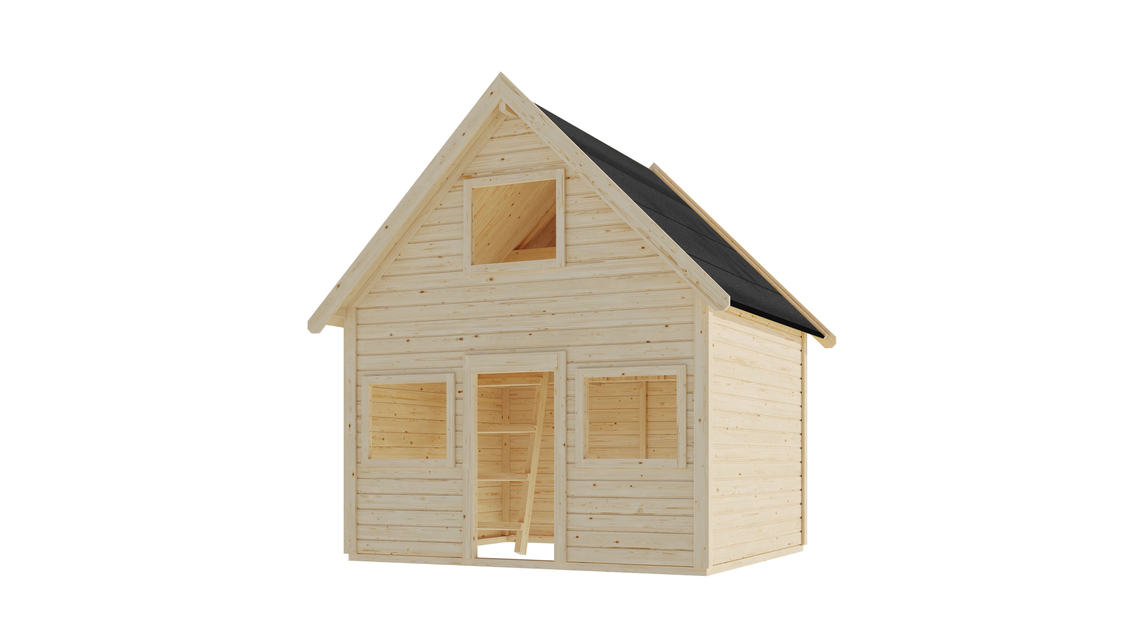 Karibu Spielhaus Kalle naturbelassen - Bild 1