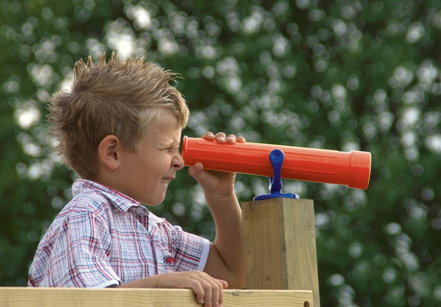Karibu Teleskop rot für Spielturm inkl. Befestigungsmaterial | 04010090827643