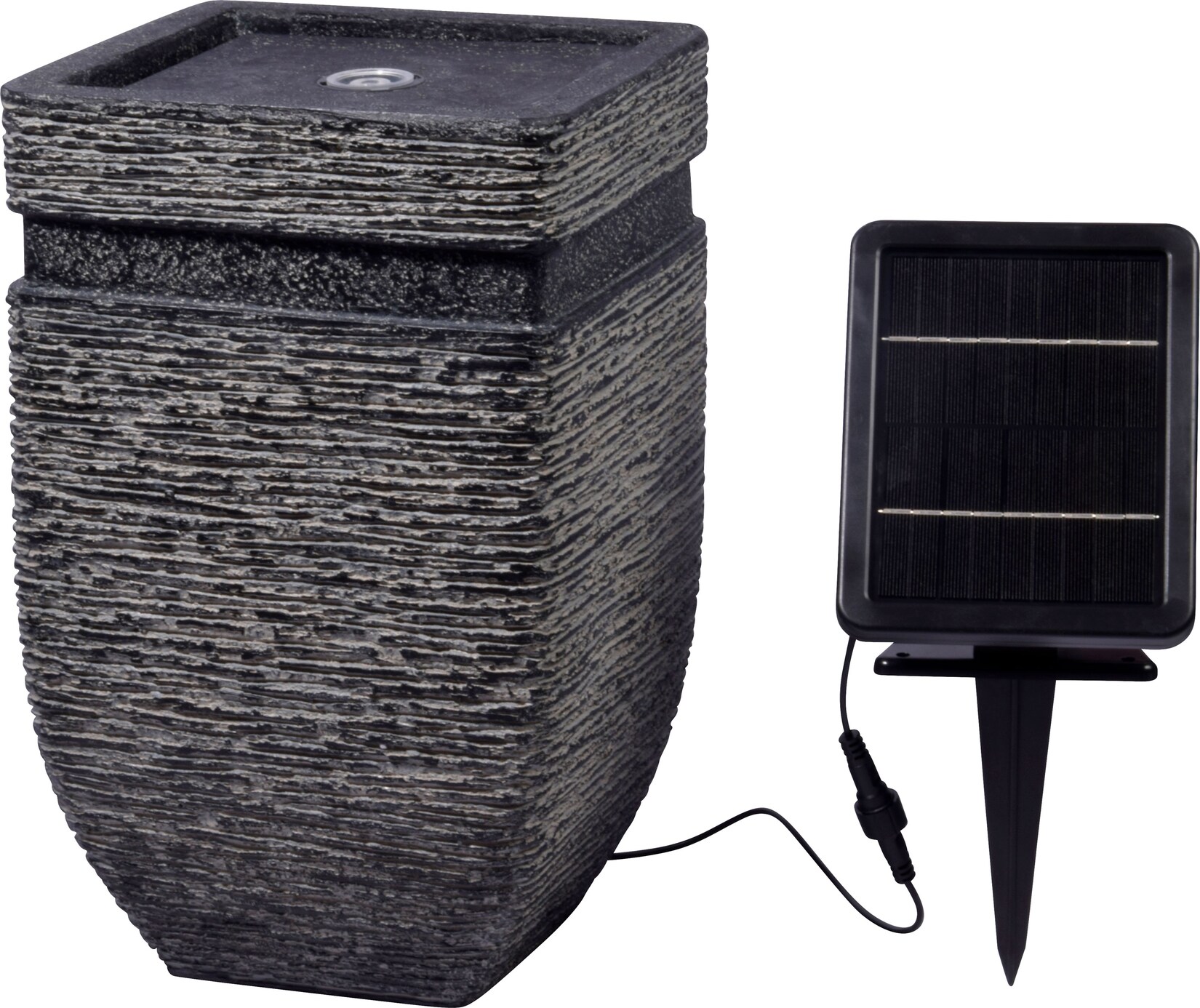 dobar Gartenbrunnen „Hera“ mit Solar-Panel Wasserspiel | 04055894961018