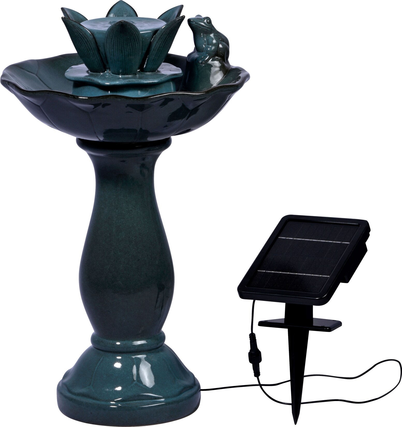 dobar Gartenbrunnen „Helena“ mit Solar-Panel Wasserspiel Brunnen | 04055894960912