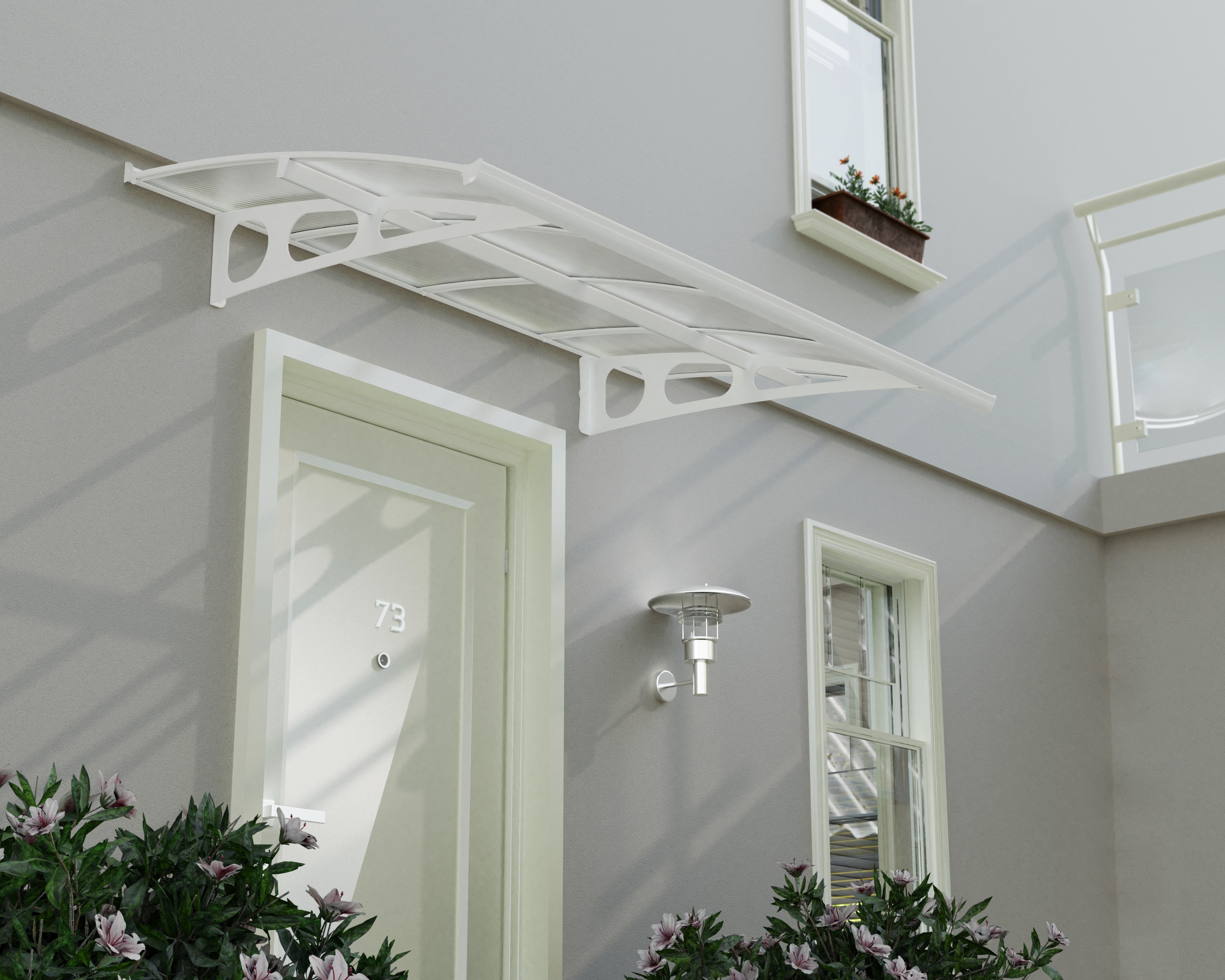 Canopia Bordeaux 2.2 X 1.4 Vordach, wei&szlig; - Bild 1