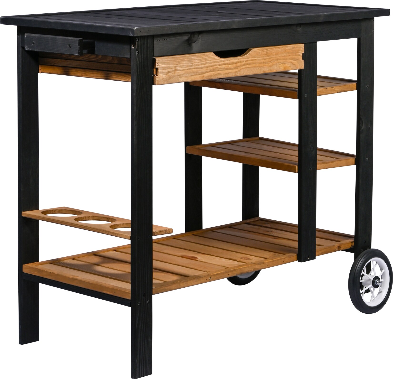 dobar Garten Servierwagen Beistelltisch Serviertisch Trolley | 04055894354551