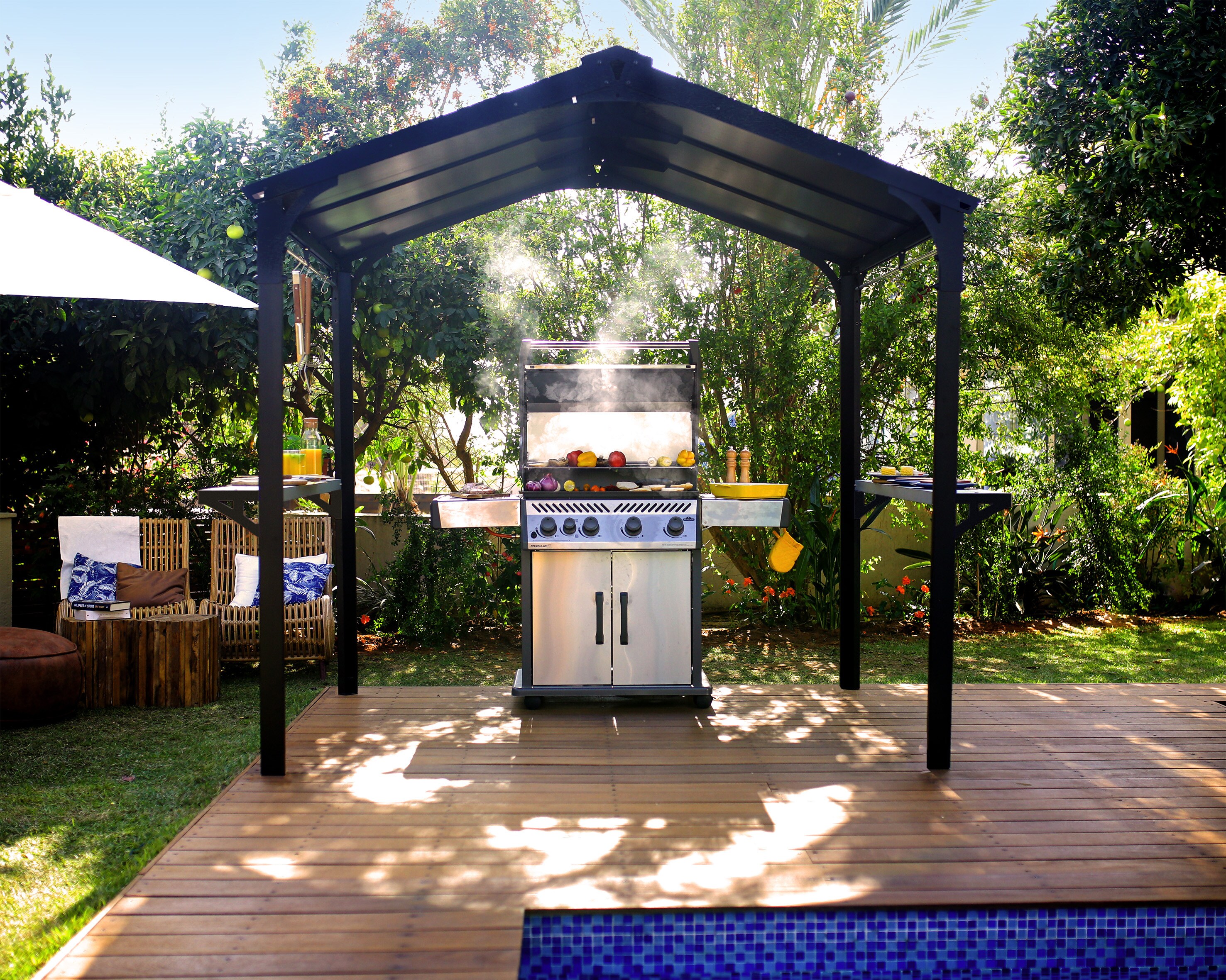 Canopia Austin 1.8x2.9 Gartenpavillon, anthrazit - Bild 1