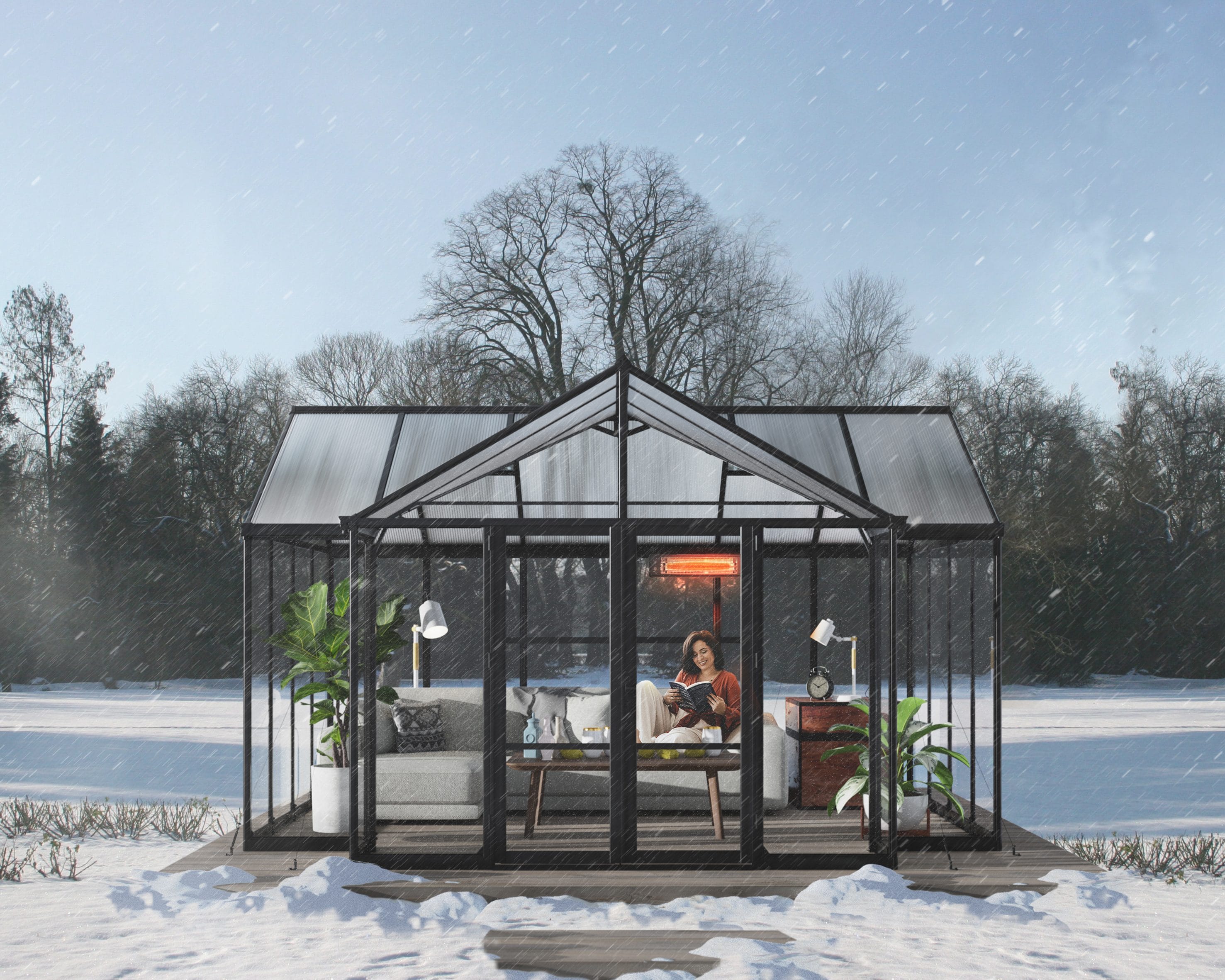Canopia Triomphe Gardenchalet, schwarz, 16 m&sup2; - Bild 1