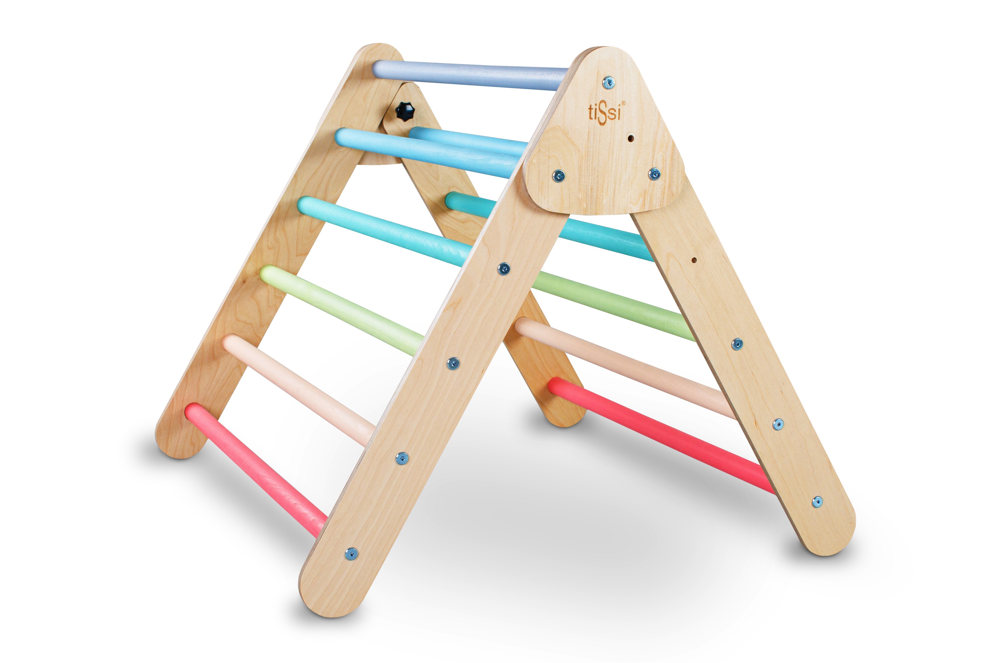 tiSsi&reg; Piklerdreieck / Kletterdreieck PASTELL BUNT - Bild 1