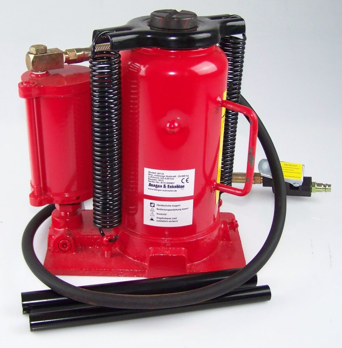 Berger u. Schr&ouml;ter  Pneumatischer Wagenheber 20 Tonnen - Bild 1