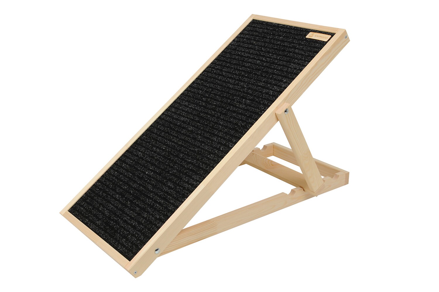 Animood Hunderampe Skipper naturbelassen Hundetreppe 93x44 cm - Bild 1