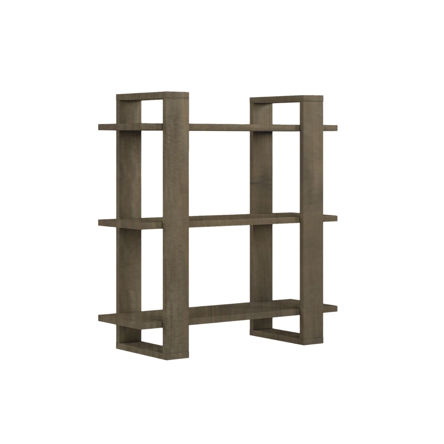 Mein-Regal Wandregal DUOMO 70x27x72cm MDF Holz bis zu 3 F&auml;cher dunkelbraun - Bild 1