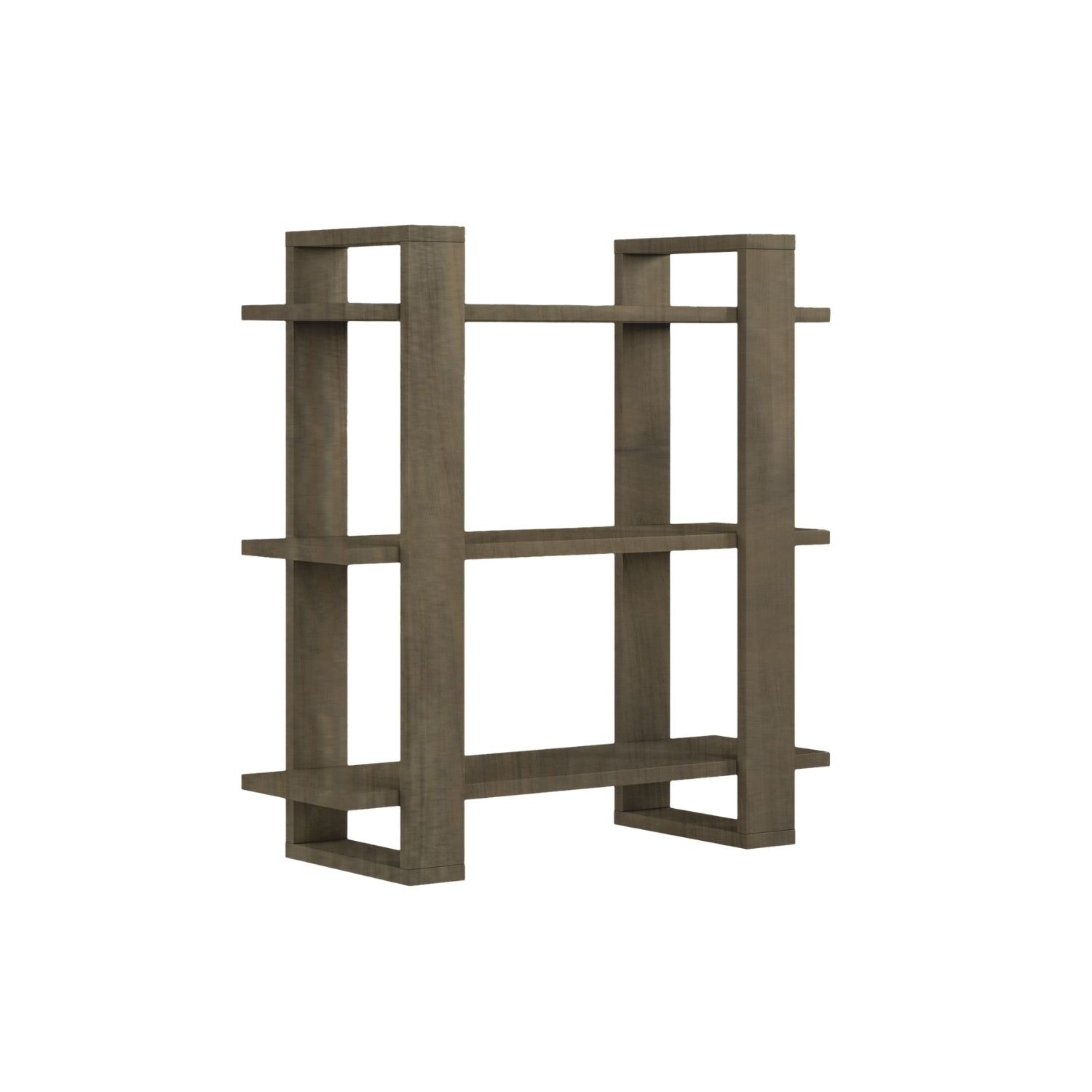 Mein-Regal Wandregal DUOMO 70x27x72cm MDF Holz bis zu 3 Fächer dunkelbraun | 04260360018091