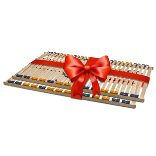 Coemo 2er Set Lattenrost 100x200cm MULTIRA 7-Zonen starr 28 Leisten Härtegrad verstellbar - Bild 1