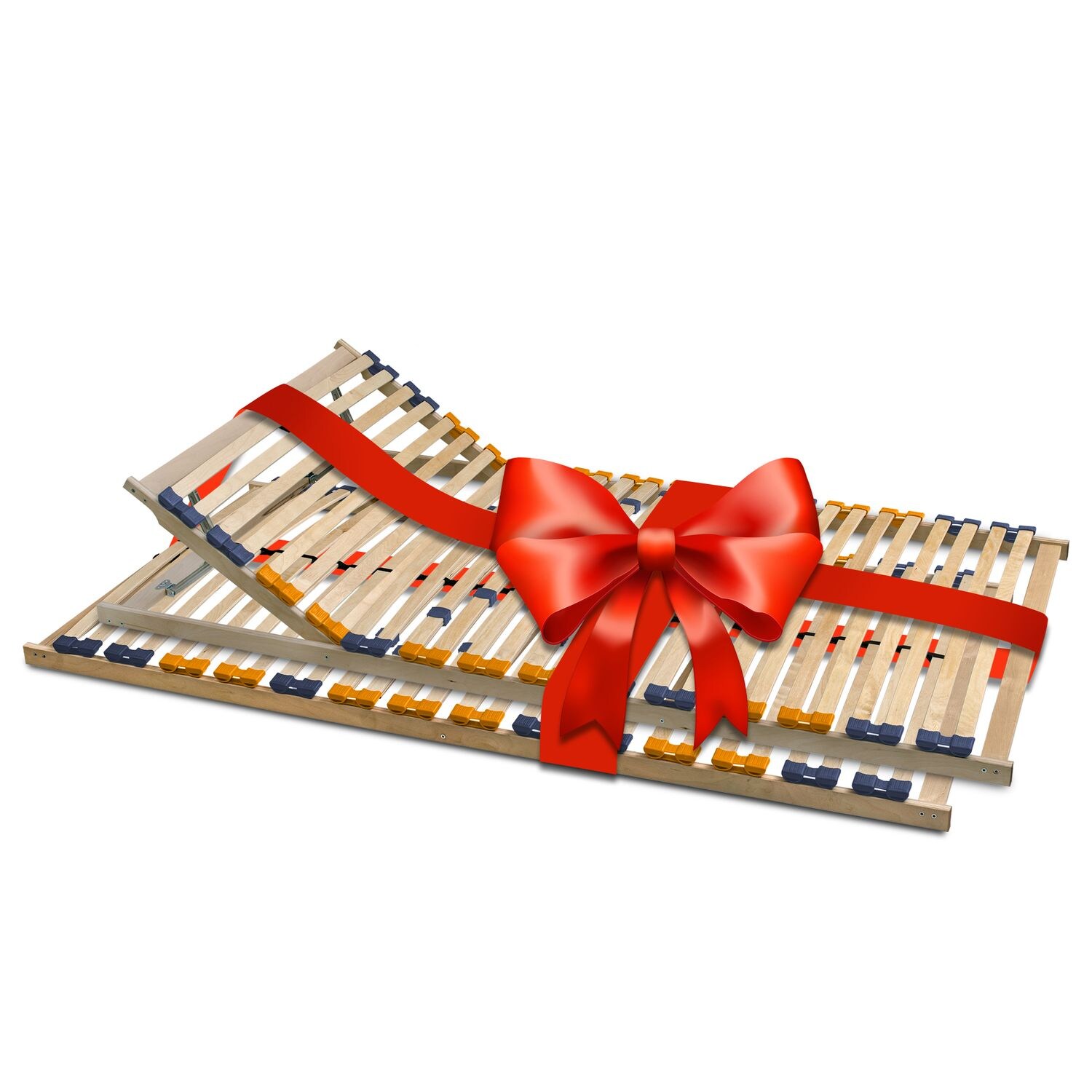 Coemo 2er Set Lattenrost 90x200cm MULTIRA 7-Zonen Kopfteil verstellbar - Bild 1