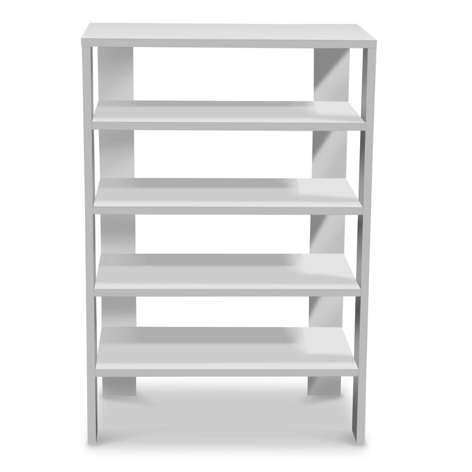 Coemo Schuhregal Charlie 60x32x87cm Wei&szlig; 5 Ablagen - Bild 1