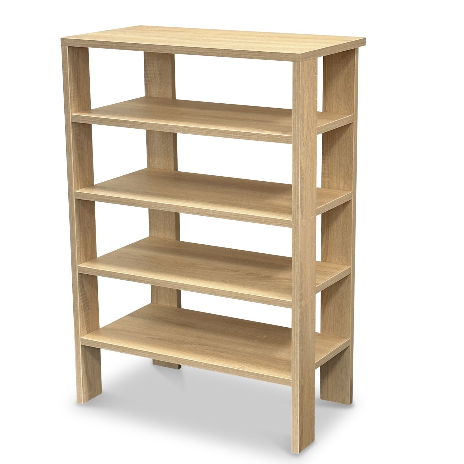 Coemo Schuhregal Charlie 60x32x87cm Natur 5 Ablagen - Bild 1