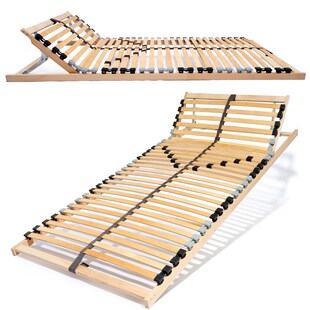 Coemo 7-Zonen Lattenrost ERGO K 100x210 verstellbar Kopfteil Härtegrad verstellbar 30 Leisten - Bild 1