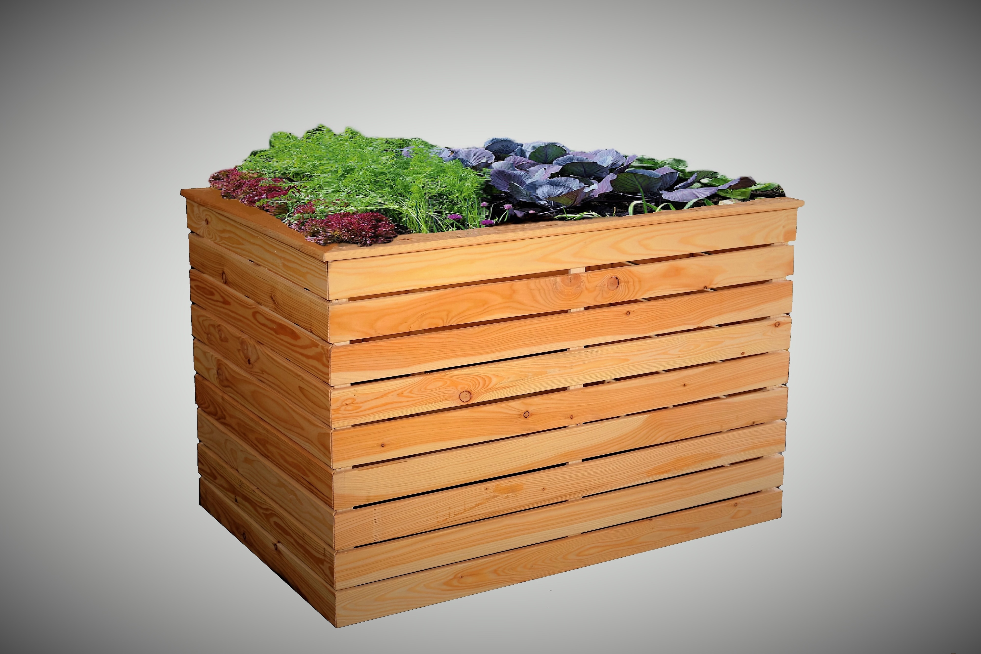 Apila Hochbeet 11 IRENA 100x70x72 cm L&auml;rchenholz Bausatz vormontiert - Bild 1