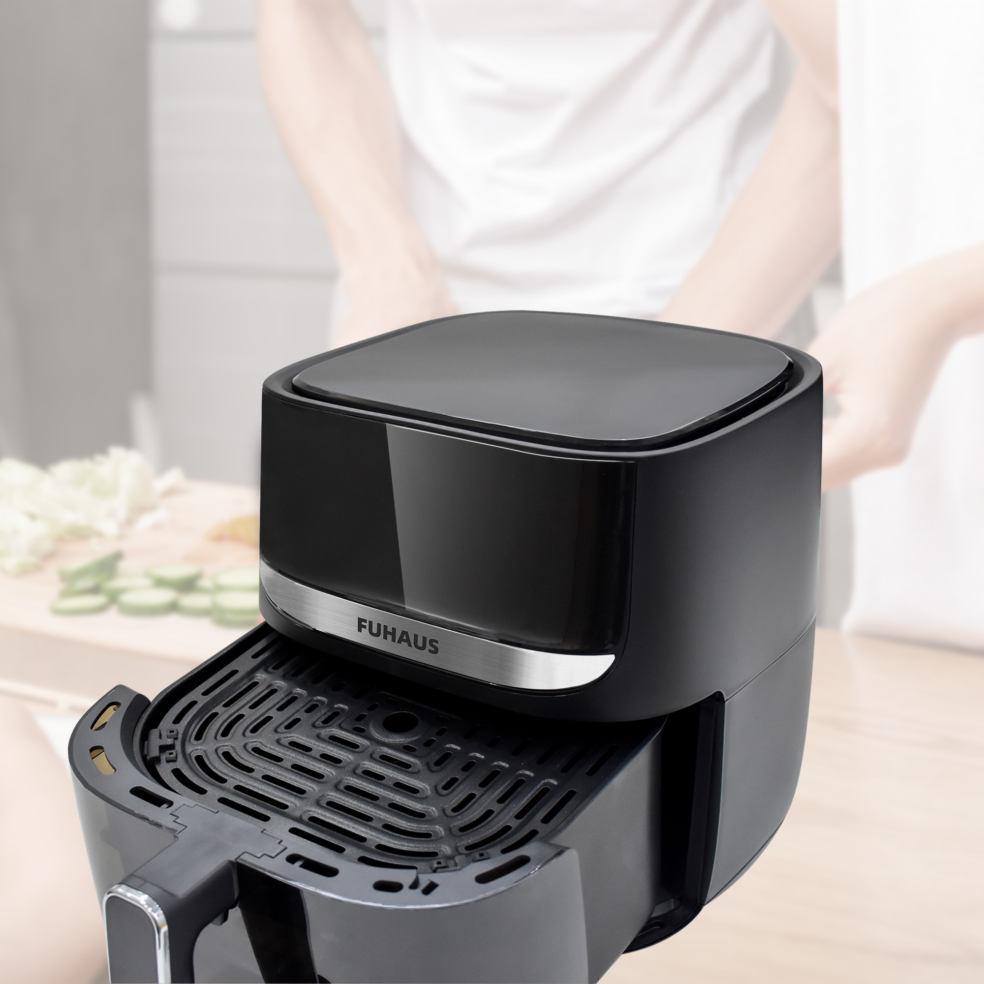 TurboTronic Heißluftfritteuse XXL - DAF6W - Doppel Airfryer 1600W / 9, 89,99