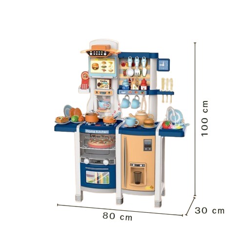 Coemo Kinderküche Susi Spielküche BLAU mit extra viel Zubehör