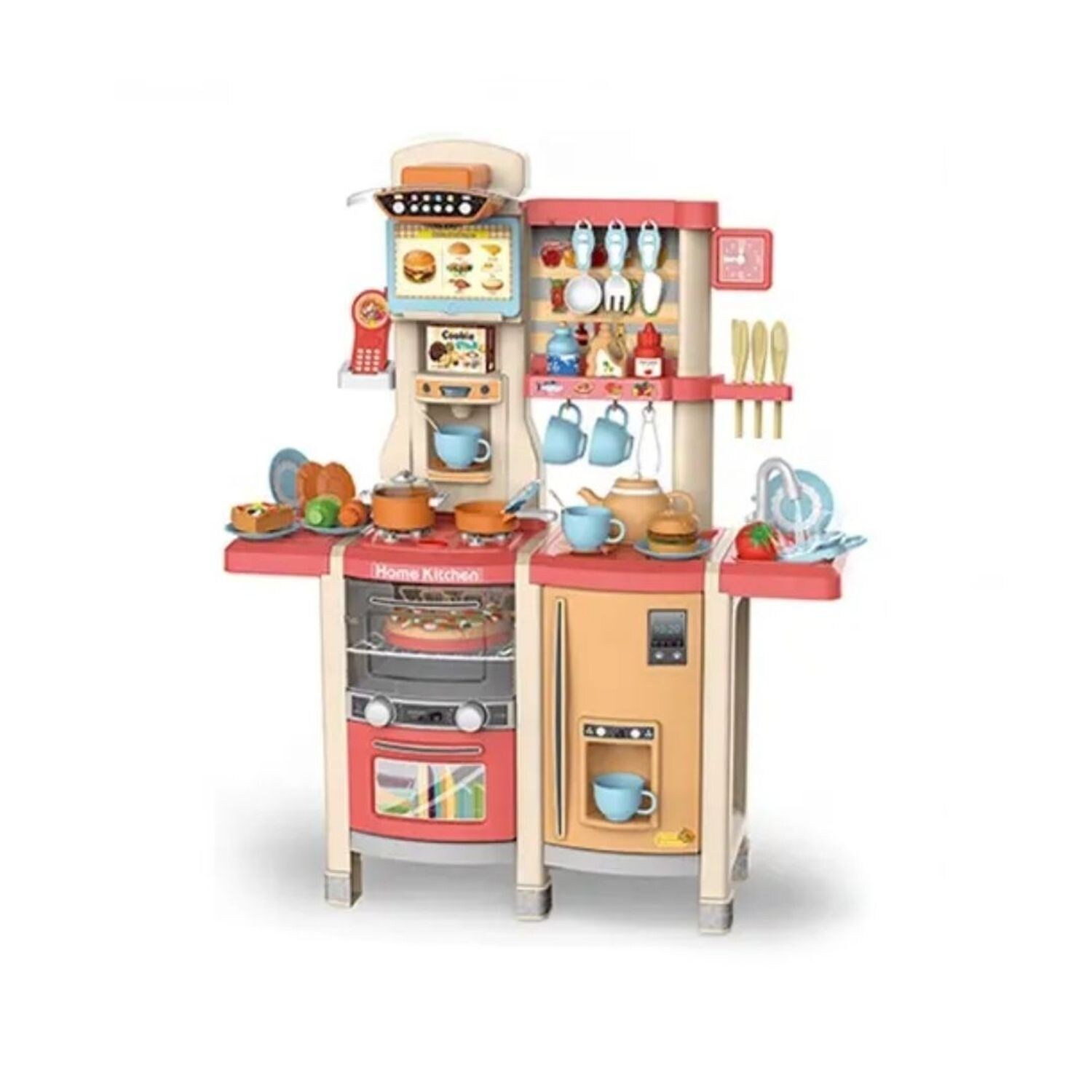 Coemo Kinderküche Susi Spielküche ROT mit extra viel Zubehör