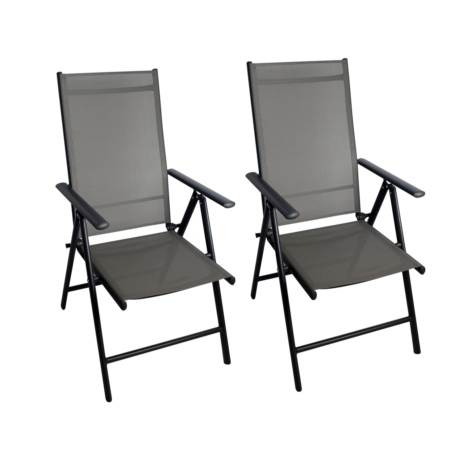 CHILLROI Klappsessel Aluminium 2er Set Gartenstuhl klappbar Campingstuhl - Bild 1