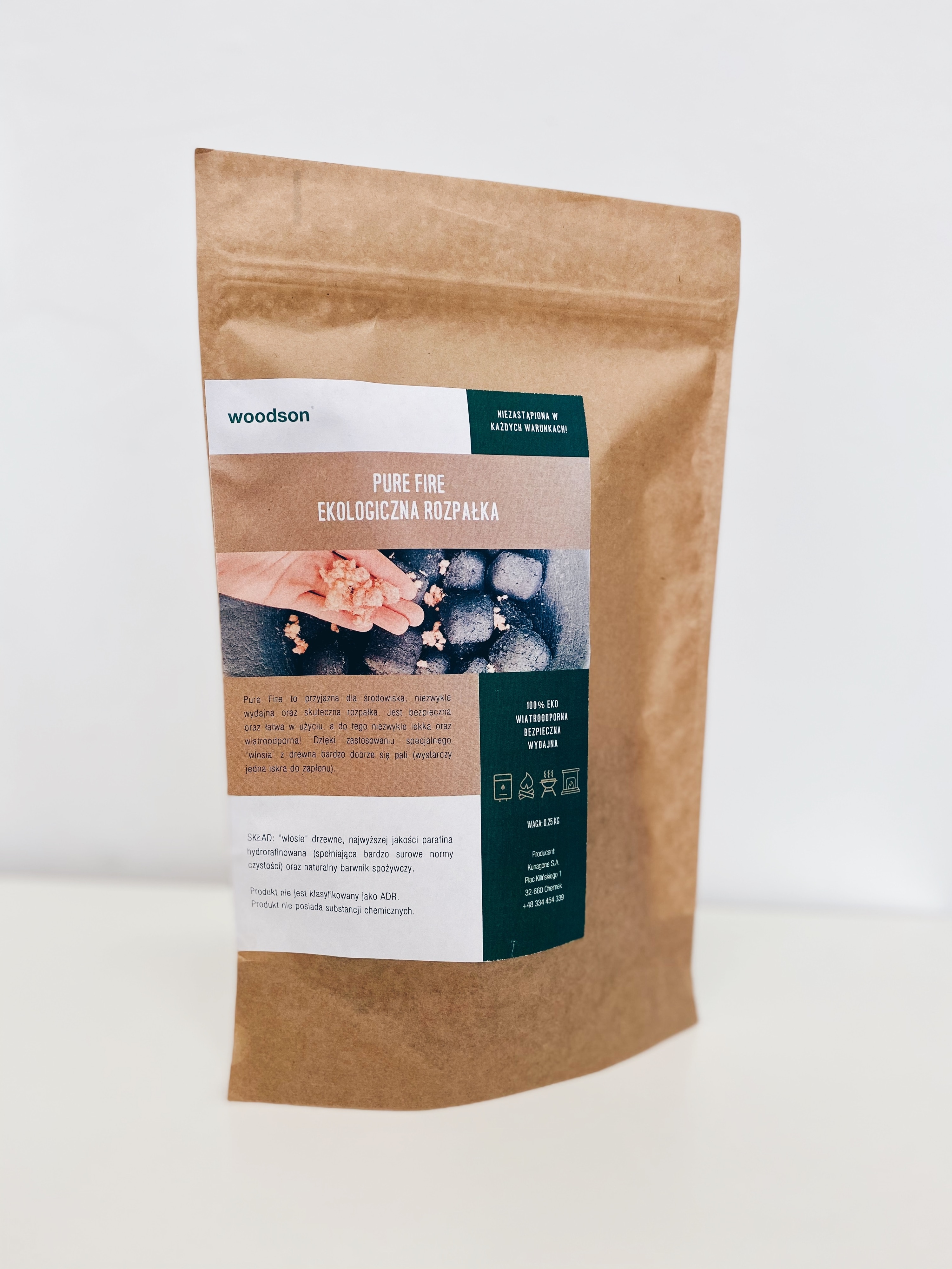 Woodson Pure Fire Anz&uuml;nder, 5 T&uuml;ten &aacute; 250g Grillanz&uuml;nder Kaminanz&uuml;nder - Bild 1