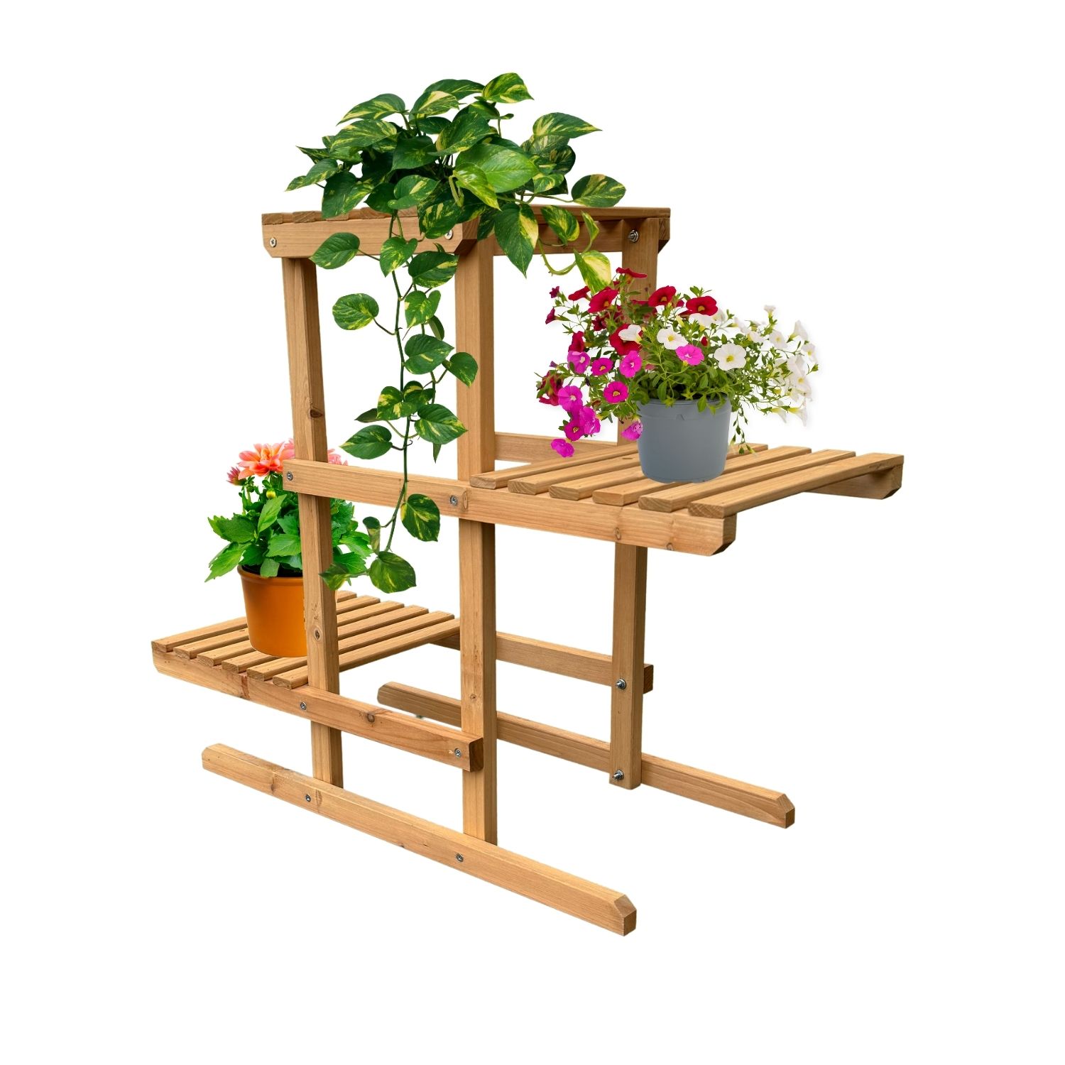 Coemo Blumenregal Perry Pflanzenst&auml;nder Blumenst&auml;nder Pflanzenregal 76x36x60 - Bild 1