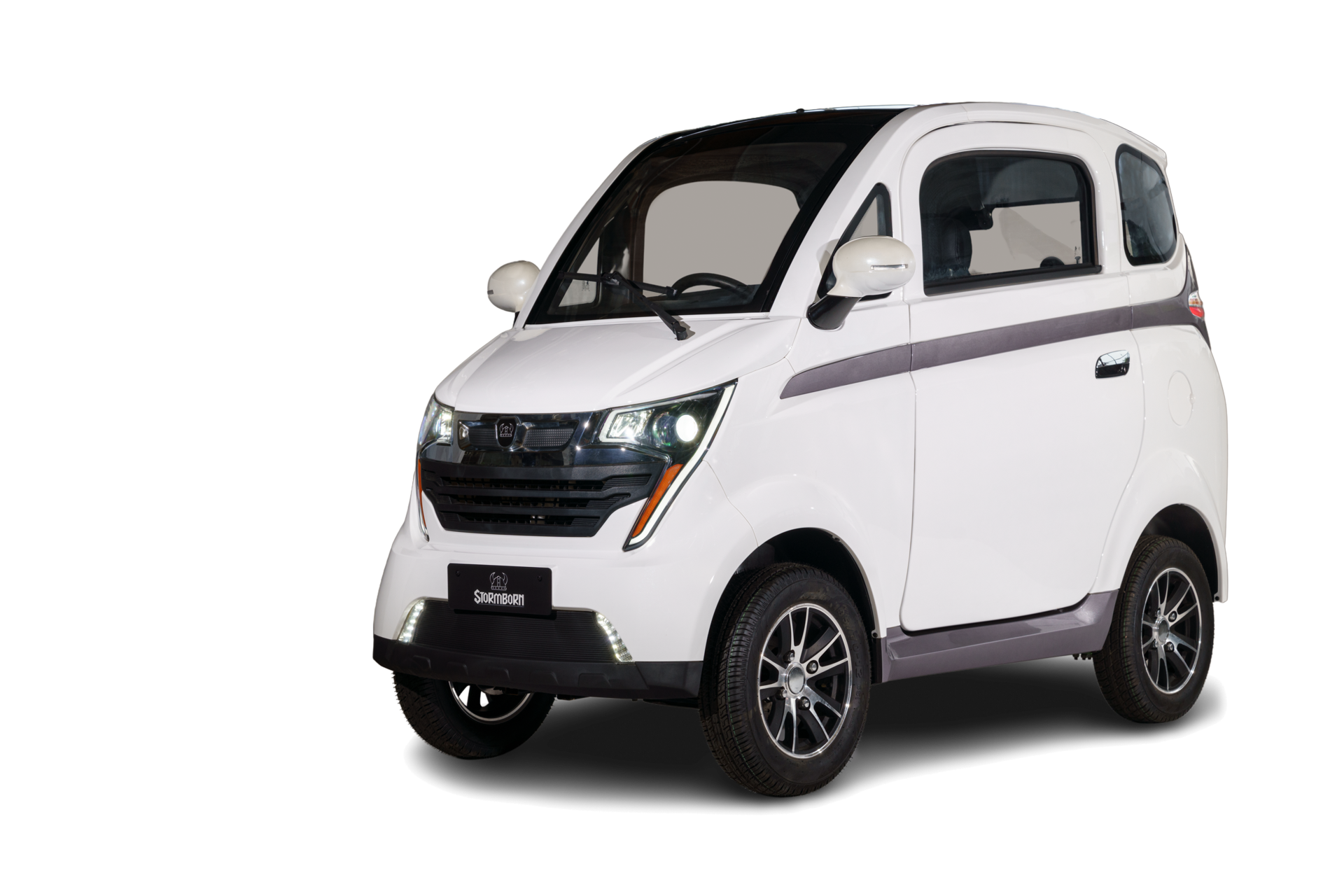 Stormborn E8 Elektro-Kabinenfahrzeug &ndash; 4-Rad E-Mobil mit 25 km/h, 80 km Reichweite & Top-Ausstattung f&uuml;r 2 Personen - Bild 1