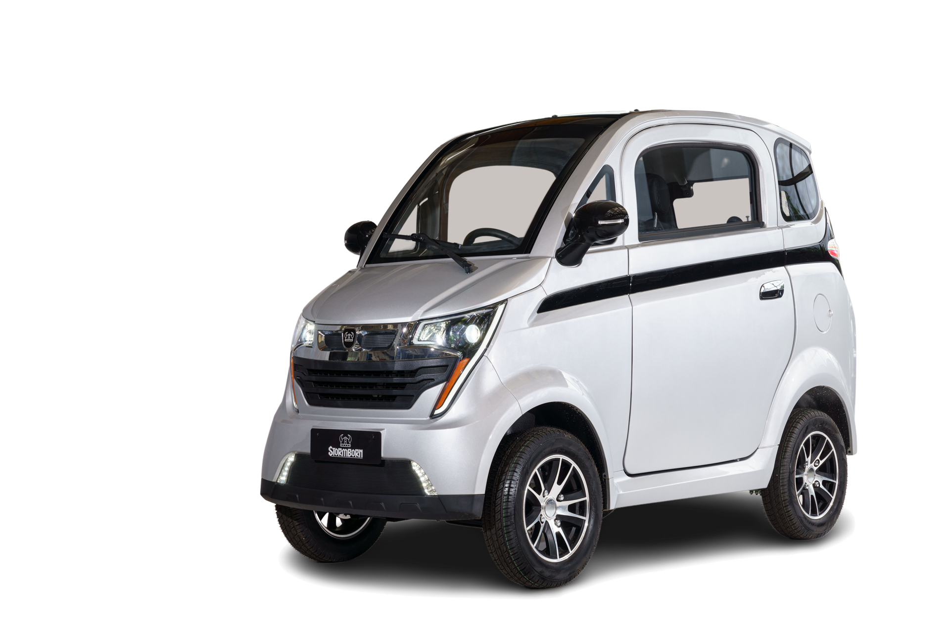 Stormborn E8 Elektro-Kabinenfahrzeug &ndash; 4-Rad E-Mobil mit 25 km/h, 80 km Reichweite & Top-Ausstattung f&uuml;r 2 Personen - Bild 1