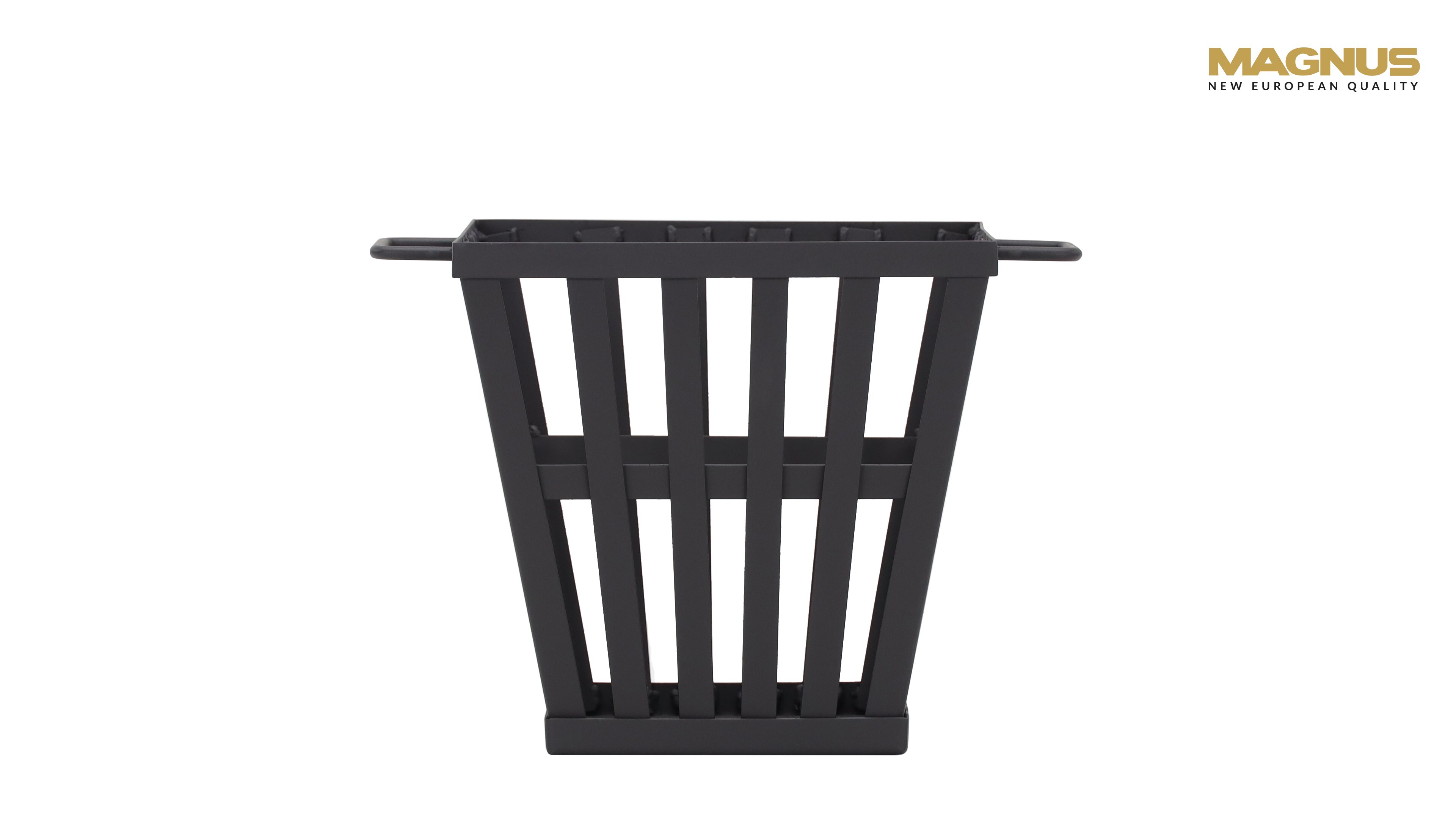 MAGNUS Schwarzer Kaminholzkorb Stahl K15 Kaminholzregal - Bild 1