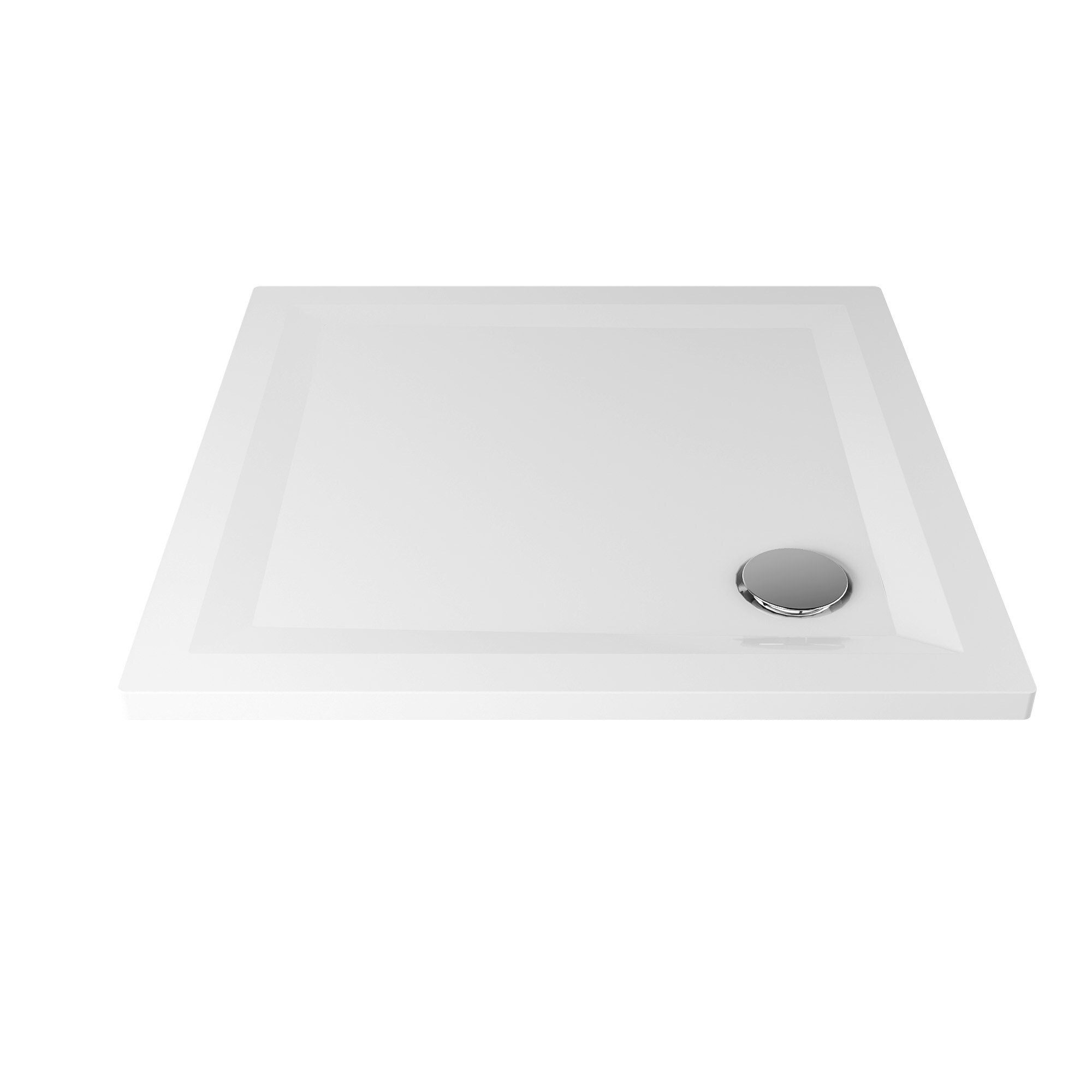 Breuer Flat Line Design 1000/1000 Weiss  Quadratduschwanne - Bild 1