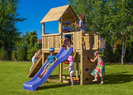 FUNGOO Spielturm CAROL3 Klettergerüst mit Schaukel u. Rutsche, versch. Ausführungen