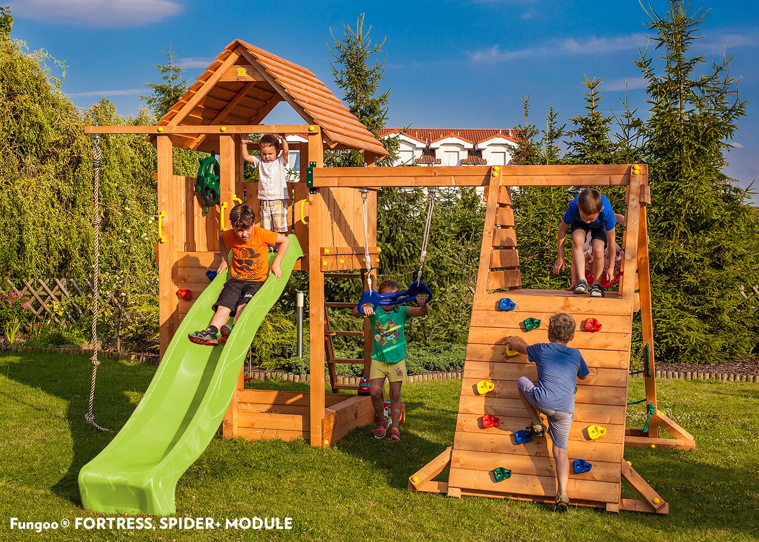 FUNGOO Spielturm Kletterger&uuml;st FORTRESS Spider+ - Bild 1