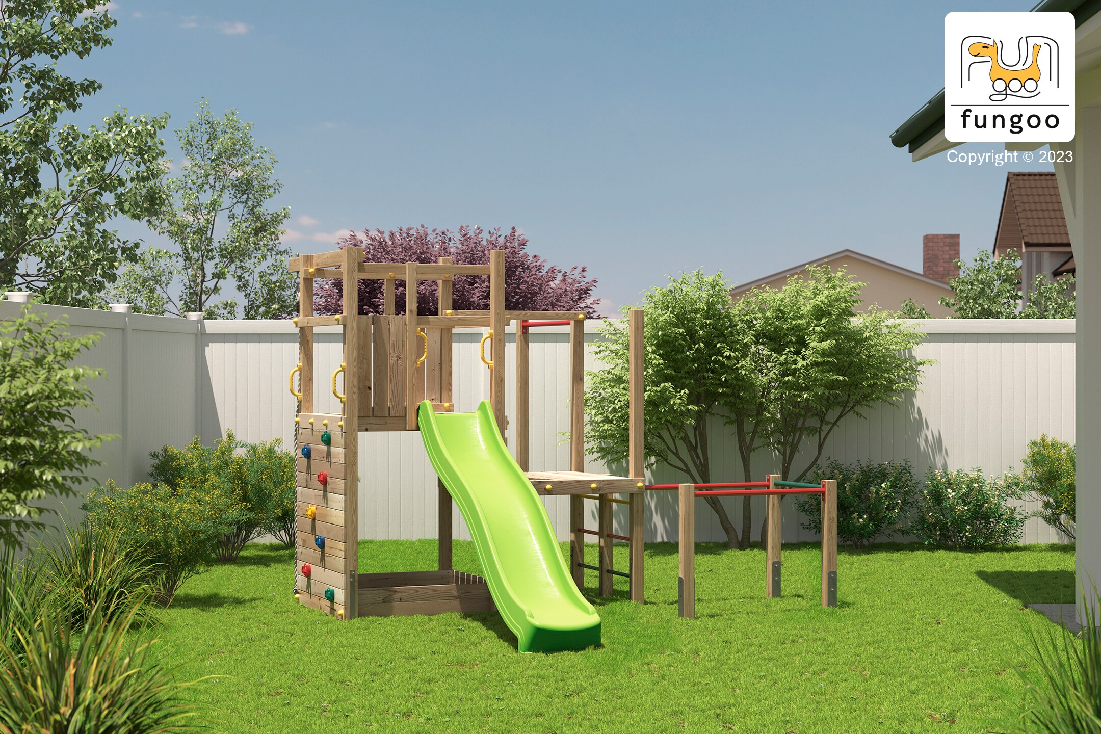 FUNGOO Spielturm Kletterger&uuml;st Climbing Star2 - Bild 1